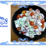 シロイカと自家製野菜の冷製サラダ